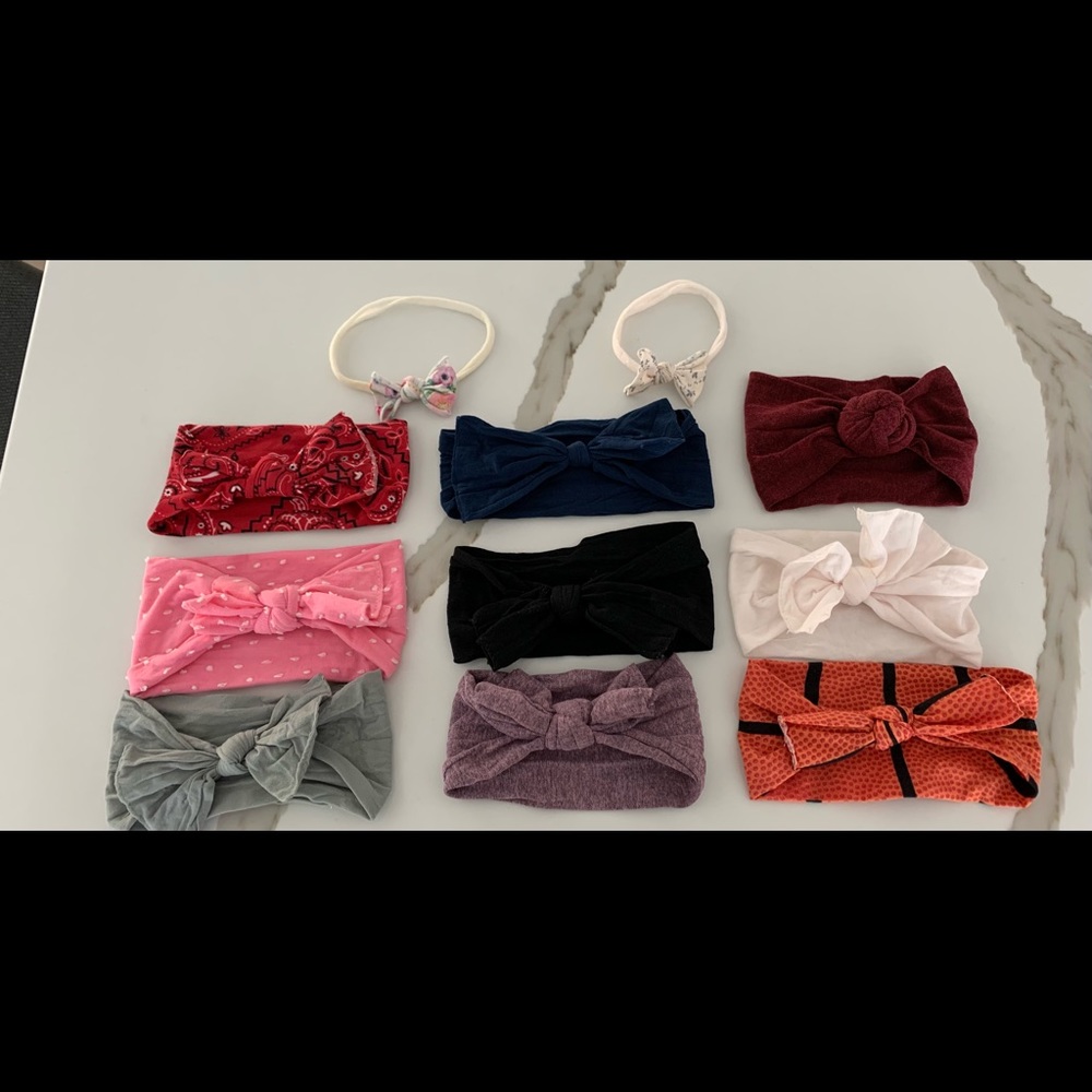 Set of 10 Baby Bling Bows